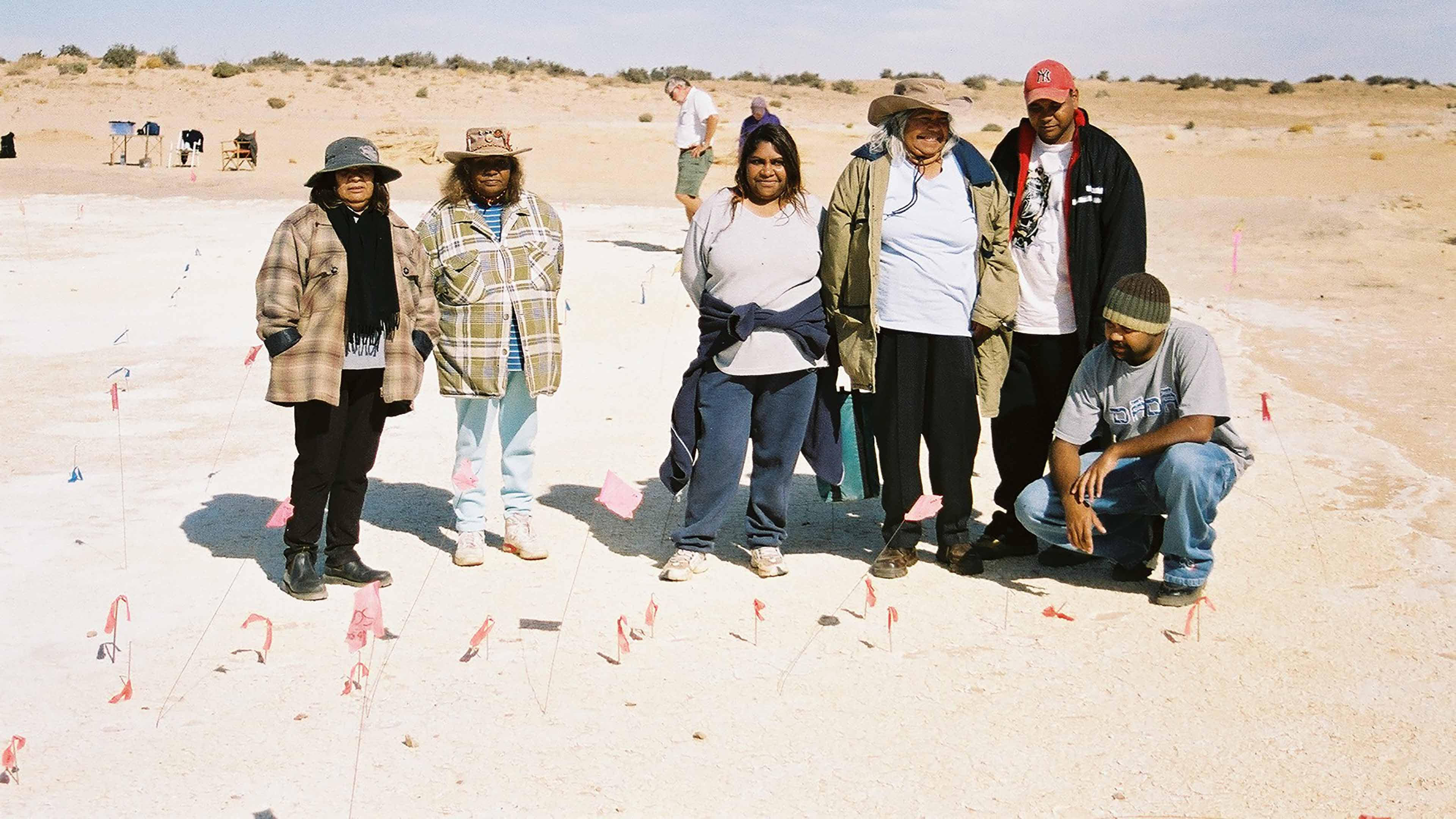 Community members out on site from the 3 Traditional Tribal Groups (Image from NPWS) 