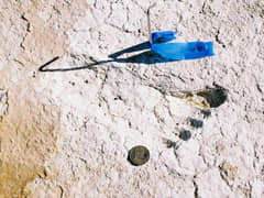 Detailed close up of a 20, 000 year old foot print (Image from NPWS)