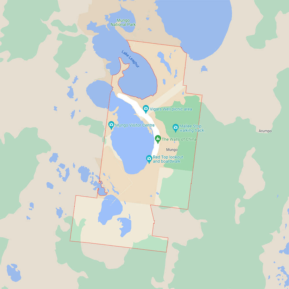 Mungo National Park Map